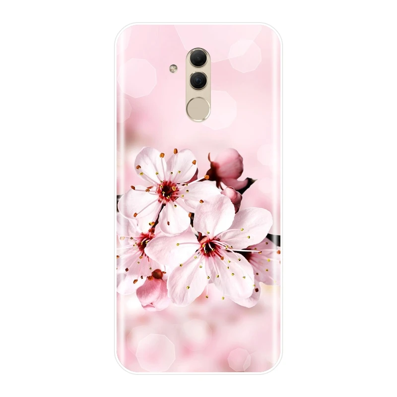 Розовый чехол для телефона с цветком вишни девочек Huawei Mate 20 10 9 Pro силиконовый