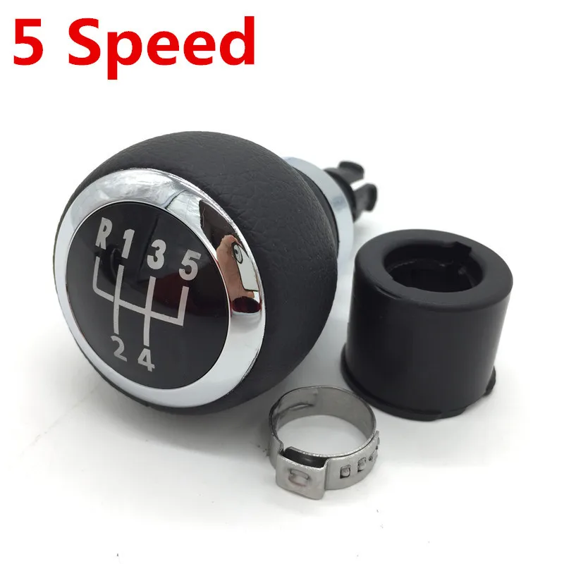 5 Speed Knob 5/6 скоростей Ручка переключения передач Ручка гетры загрузки рамка Комплект для Volkswagen VW Passat B6 2005 2006-2012 ручка переключения передач с крышкой - Название цвета: 5 Speed Knob