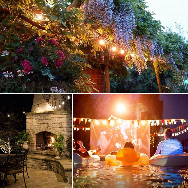 5 компл. Эдисона шаровой шар струнная лампа с прозрачными лампочками для