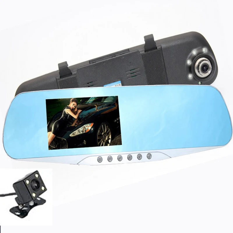 Hot Sale Car Camera Mirror Novatek 96655 Dvr Blue Review Digital Video Recorder Auto Registrator Night Vision FHD DVR | Автомобили и