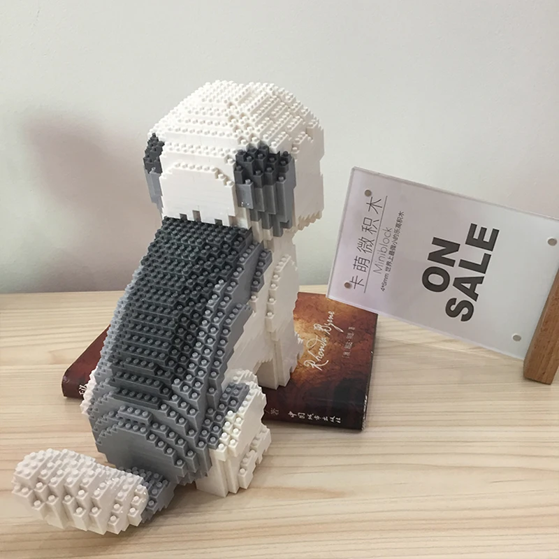 Строительная звезда Beagle Hound Шнауцер такса овчарка Собака Животное 3D модель животного Алмаз Мини Строительные маленькие блоки игрушка без коробки