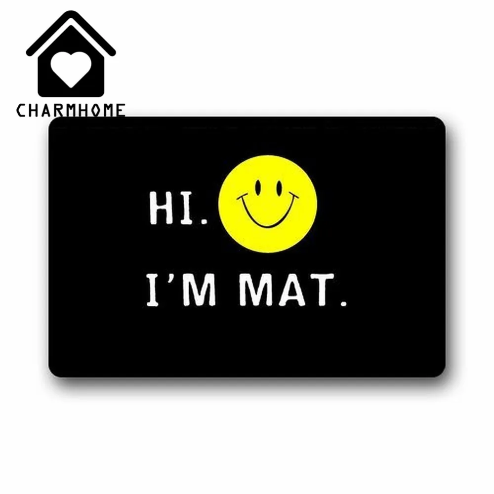 CHARMHOME, дизайн, заказной HI I'M коврик, коврик для кухни, коврик для туалета, Коралловый Коврик для двери