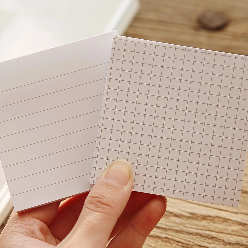 Kraft Paper Horizontal Line Note Little Book Can Tear Away Messages Notes Post Kawaii Sticky Cute Stationary | Канцтовары для офиса