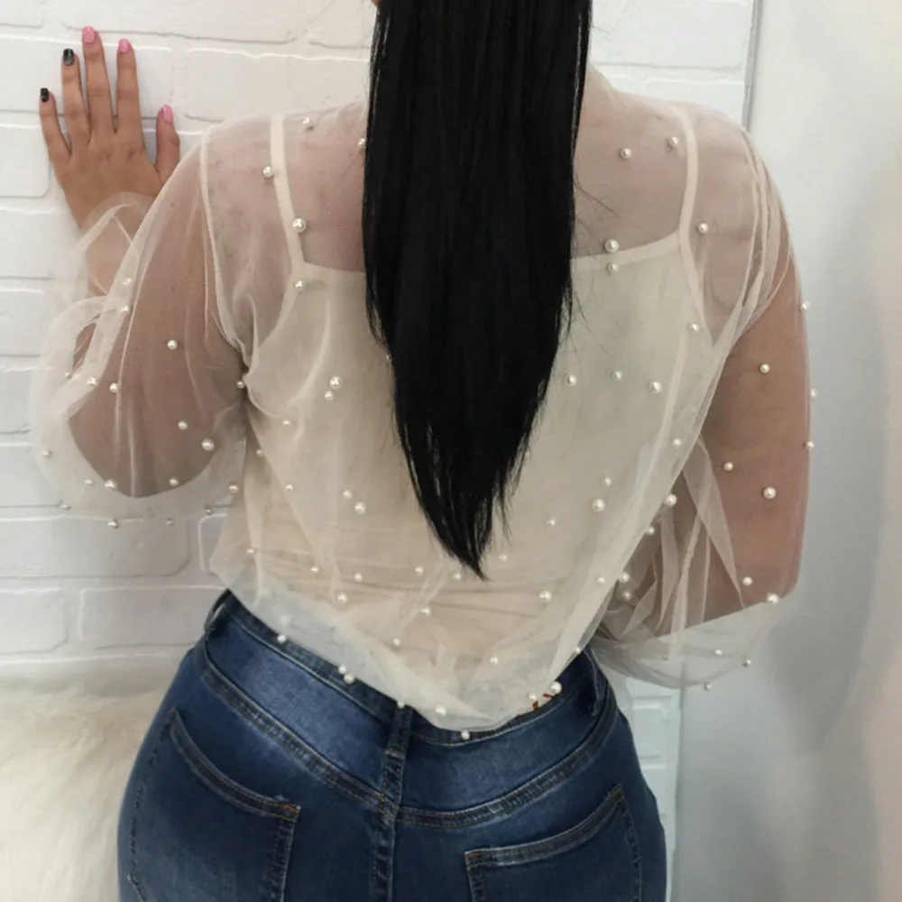 2019 модная женская Бохо галстук для ногтей бисером прозрачная Свободная Женская