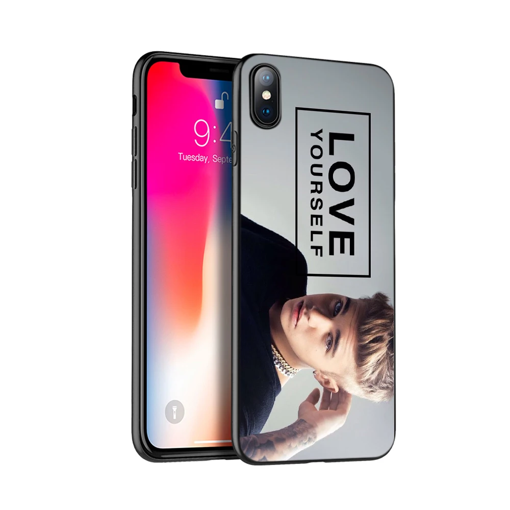 Черный чехол из ТПУ для iphone 5 5s SE 2020 6 6s 7 8 plus X 10 XR XS 11 pro MAX силиконовый Джастин Бибер |