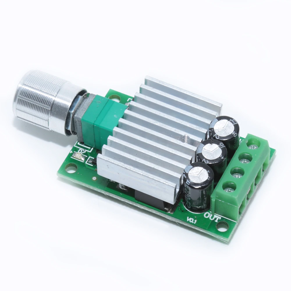 DC 6V12V24V 10A контроллер скорости двигателя постоянного тока PWM контроллер