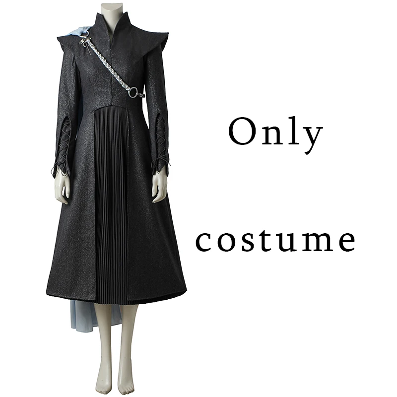 Only costume Костюм Дейенерис Таргариен, Игра престолов, 7 сезон, маскарадный костюм для взрослых женщин, наряд для вечеринки на Хэллоуин, индивидуальный заказ - Цвет: Only costume