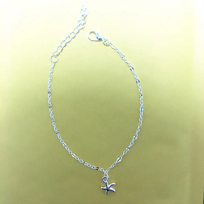 009SILVER 2019New модные ювелирные изделия Лето Уникальный Сексуальный Крест Браслет На Лодыжку Босиком Сандалии ноги ювелирные изделия нога цепочка на ногу для женщин - Окраска металла: 009SILVER