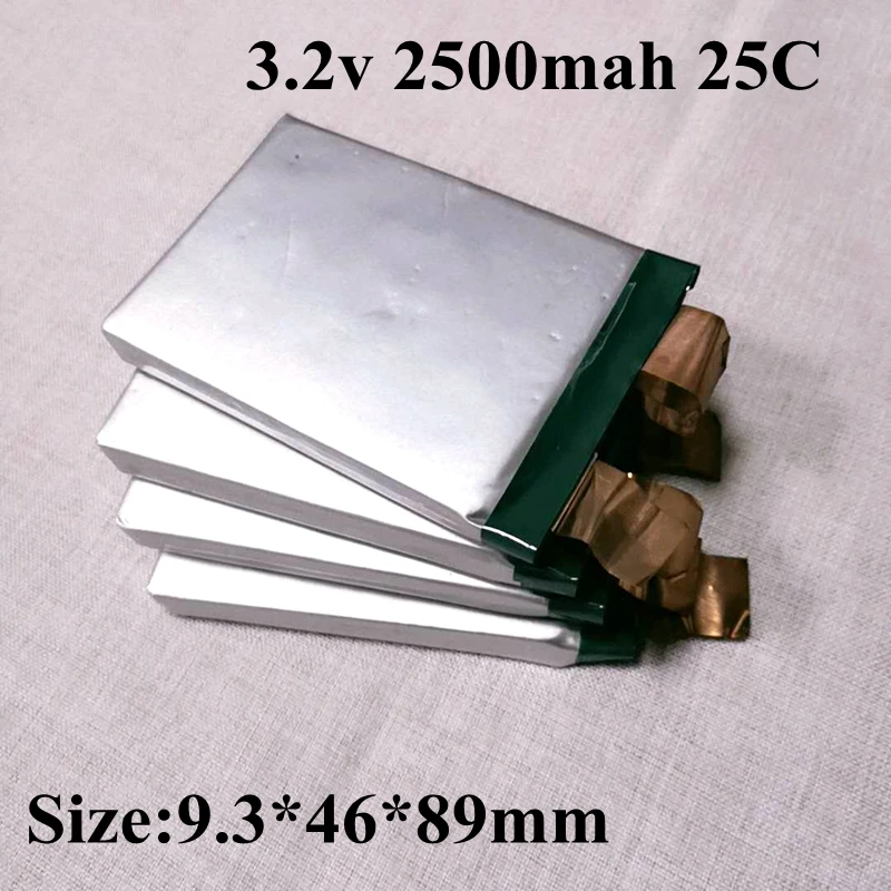 4 шт 934689 Lifepo4 батарея 3,2 v 2500mah батарея 3,2 v 25c высокая скорость 2500mah Lifepo4 батарея для 4S 12v Diy RC игрушка ячейка электрика