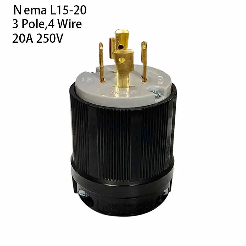 

Противоударная вилка Nema L15-20P, 20 А, 250 В, оборудование для двигателя, телефон стандарта WJ- 8421