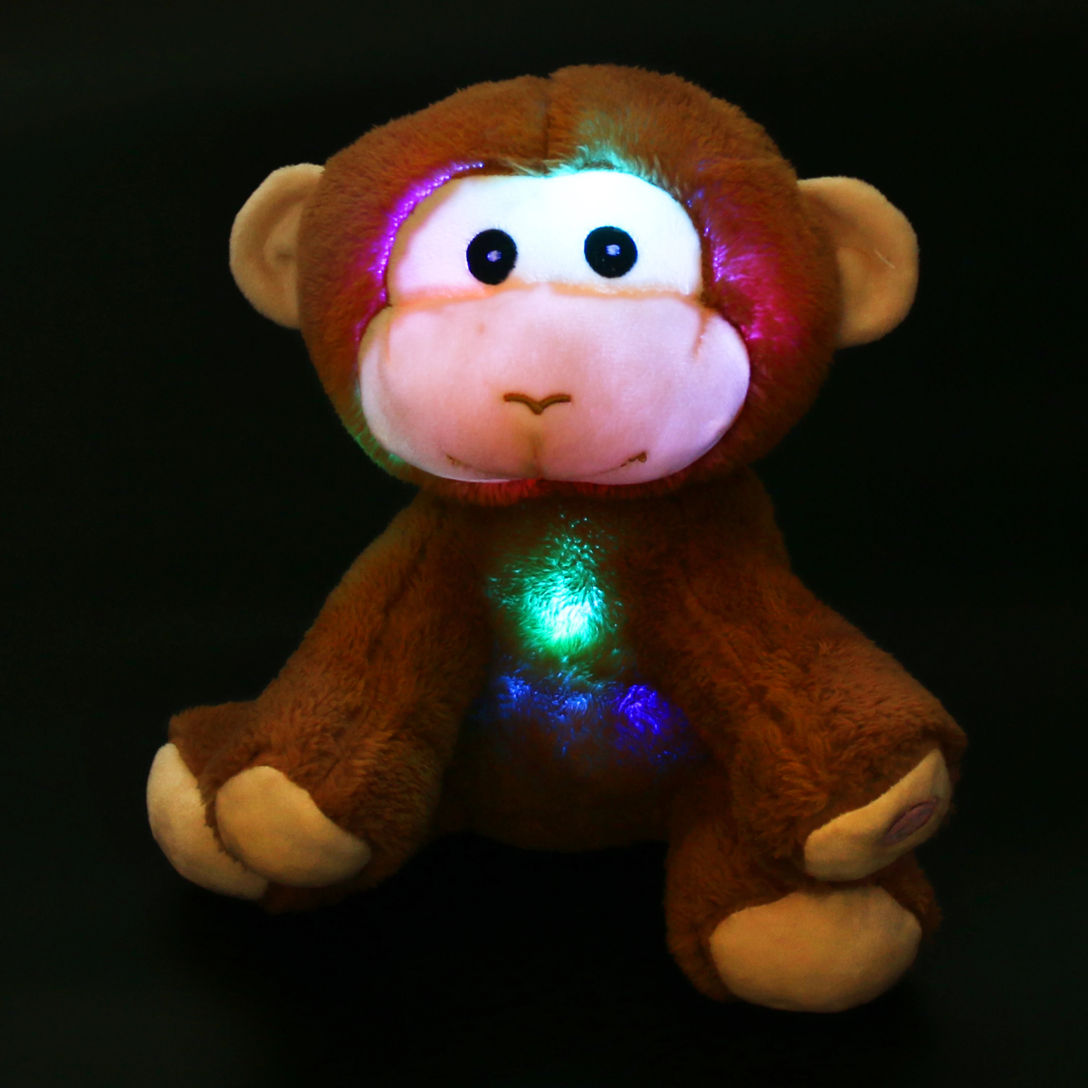 2019 шаг Прямая поставка 1 шт. светодиодный чучело обезьяна с красочными ночными