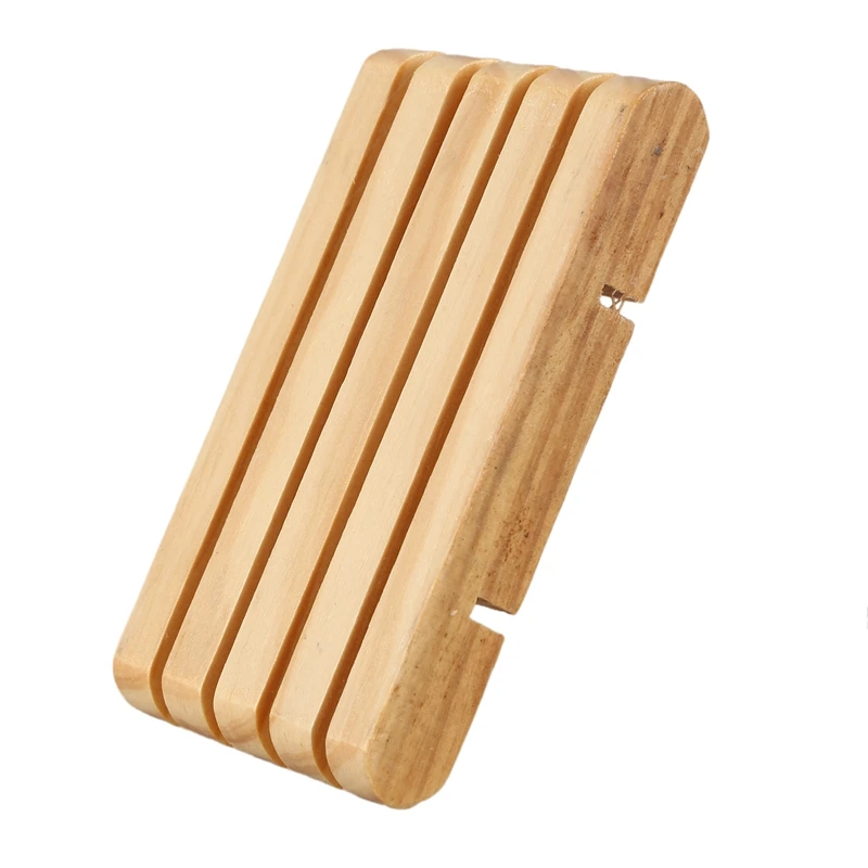 Wood color Деревянная коробочка для дома для ванной для душа, мыльница, держатель для тарелки, поддон, чехол, контейнер - Цвет: Wood color