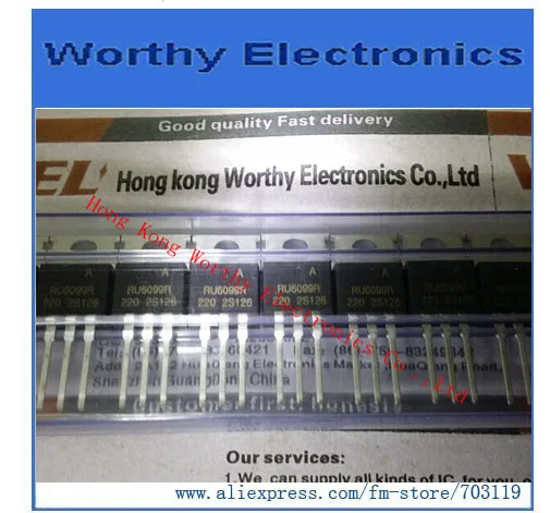 

Free shipping 10pcs/lot RU6099R RU6099 6099 TO-220