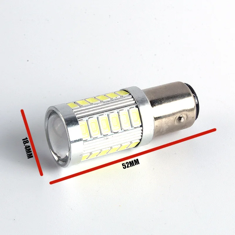 10X 1157 BAY15D стробоскопическая вспышка Blink 33 SMD 5630 LEVOU Silicone P21/5 Вт светоотражатель luzes