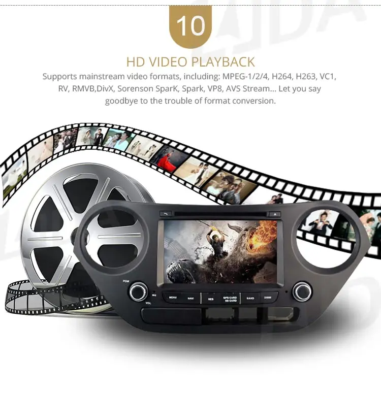 LJDA Android 10 автомобильный dvd-плеер для hyundai I10 I-10 2013+ Автомагнитола головное устройство gps Навигация стерео Мультимедиа wifi автоаудио sd