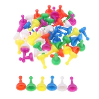60pcpack plastic chess pieces chessman for draughts checkers halma board game accessories children toys home entertainment