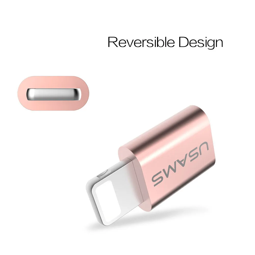 USAMS для iPhone OTG Micro Usb адаптер микро кабель для зарядки и синхронизации данных светильник для iPhone iPad