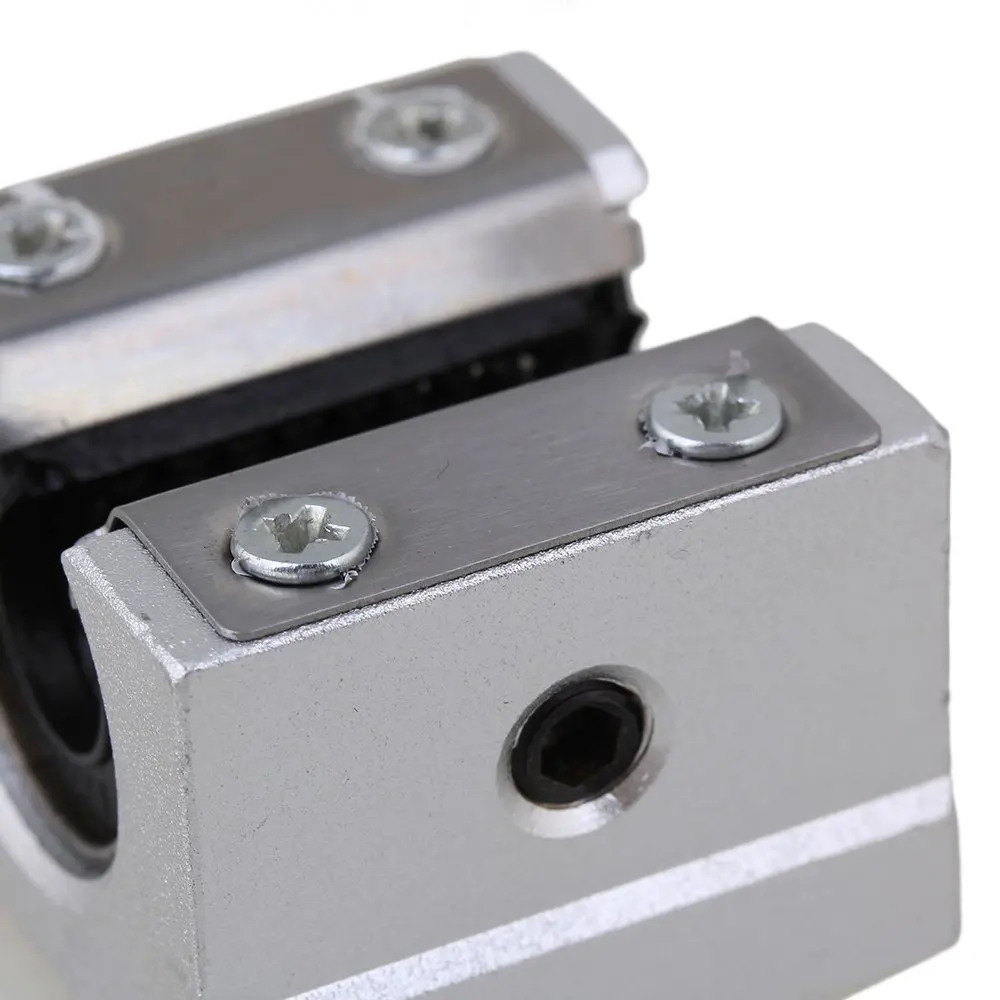 Серебряный Открытый роликовый подшипник скользящий блок и L200 мм SBR10 линейная