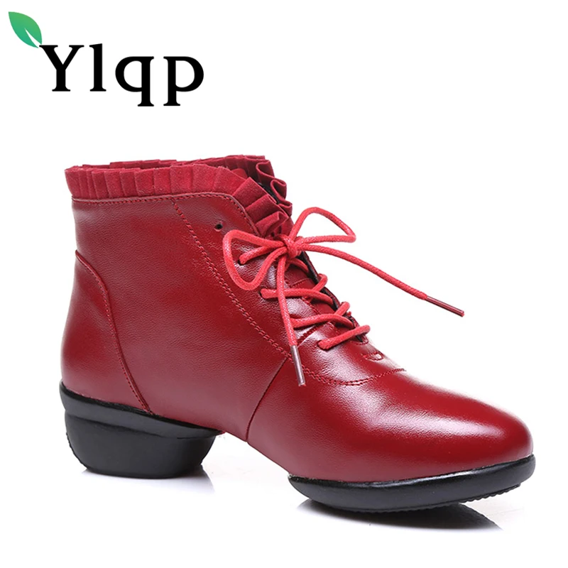 Ylqp/Обувь для танцев из натуральной кожи в народном стиле коллекция 2018 года
