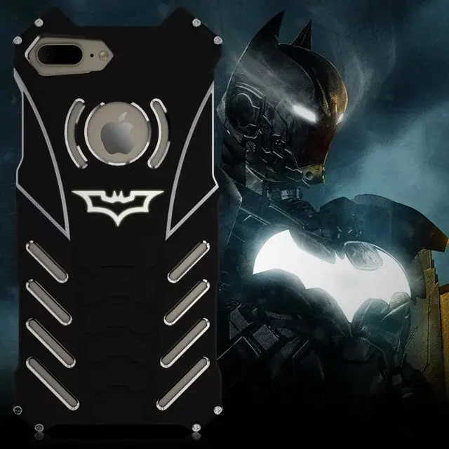 Cases For Iphone 6 6s 7 Plus 8 Armor Heavy Dust Metal Aluminum Cnc Batman Phone X Xs Xr Max | Мобильные телефоны и