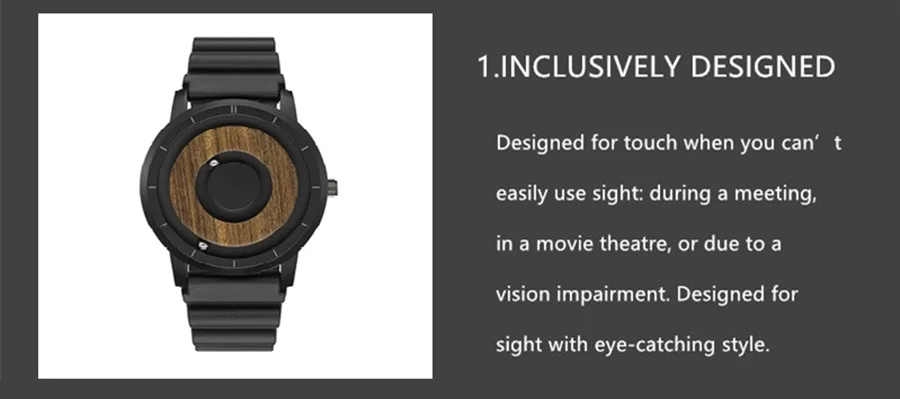 EUTOUR Magnetic Watch Men Luxury Silicone Leather Strap Magnet Ball Show Quartz Wrist Watch Mens Wristwatch Dropshipping