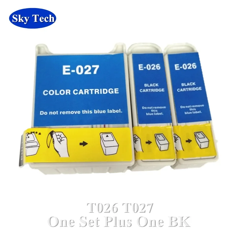 Качественный совместимый чернильный картридж для Epson T026 T027 принтера Stylus Photo 810 820