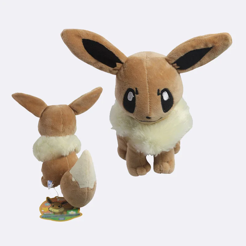 16~ 20 см EEVEE Espeon Peluche Umbreon Jolteon Glaceon Vaporeon Flareon Leafeon Мягкие плюшевые игрушки куклы - Цвет: Sit Eevee