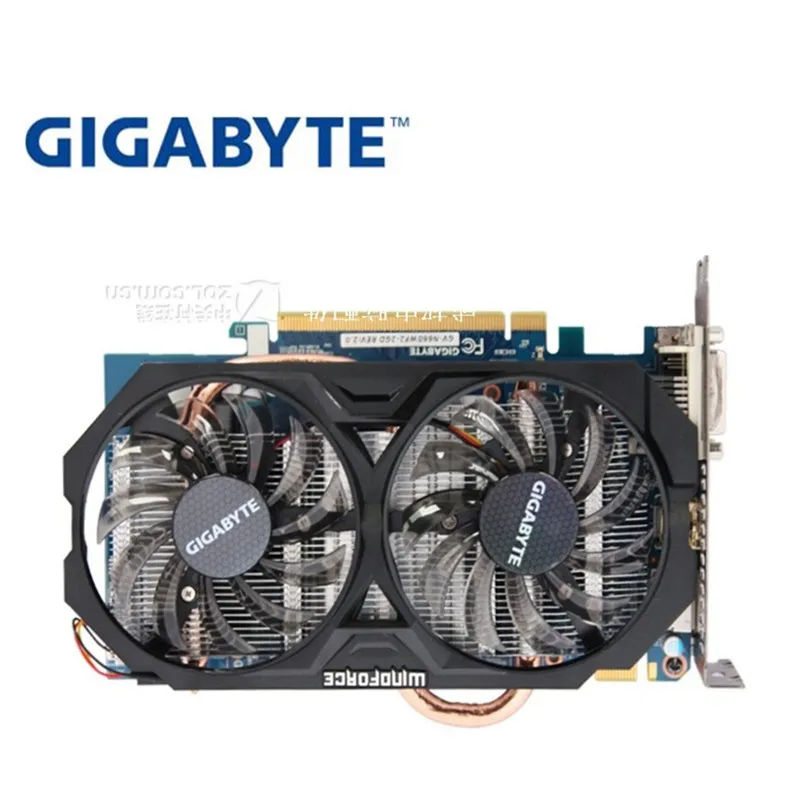GIGABYTE Графика карты GTX 660 2GB 192Bit GDDR5 видеокарты для nVIDIA Geforce GTX660 б/у VGA карт сильнее
