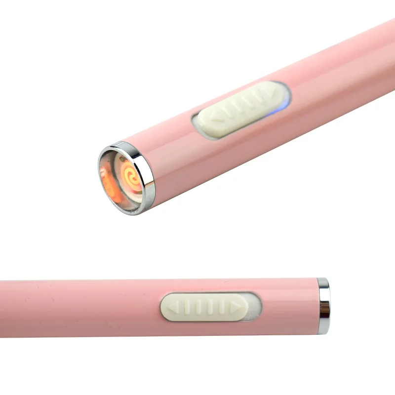 Портативная мини-зажигалка USB Электронная зажигалка для зарядки ветрозащитная