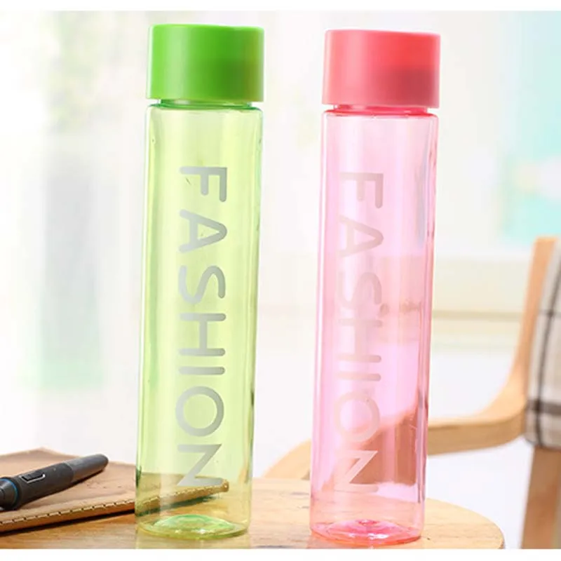 400 мл 4 Цвета Модные прозрачные Питьевые Бутылки из мультика усатый бутылка