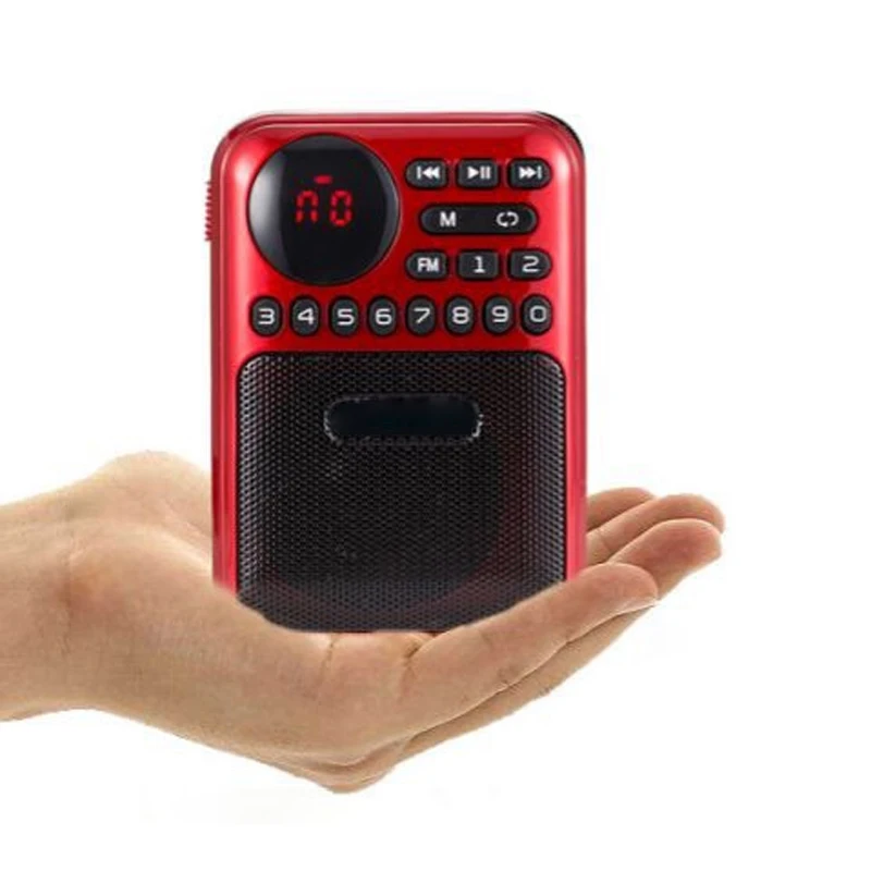 JINSERTA мини Fm стерео радио Портативный Модный динамик USB Mp3 плеер Fm приемник громкий динамик
