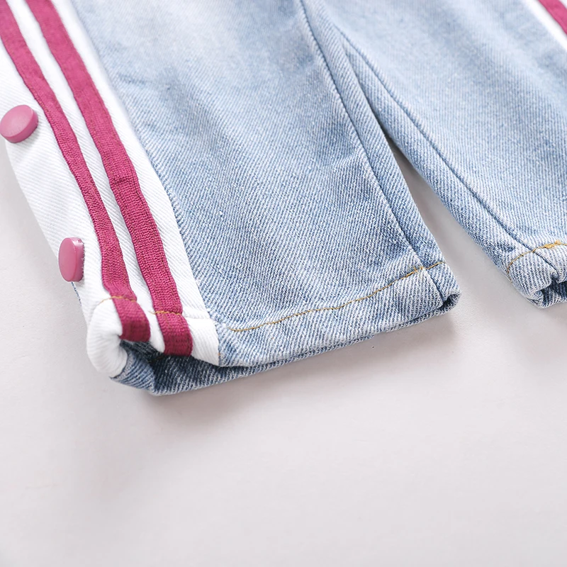 Джинсы принцессы юаней для девочек коллекция 2019 года весна осень Новое