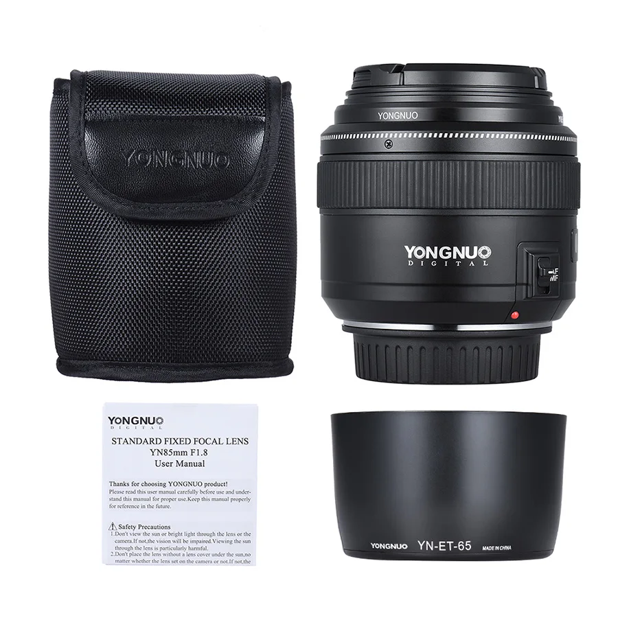 YONGNUO YN85mm f1.8 85 мм объектив камеры с фиксированным фокусом AF/объектив MF для Canon EF Mount EOS camera s 70D ПОРТРЕТНАЯ ФОТОГРАФИЯ