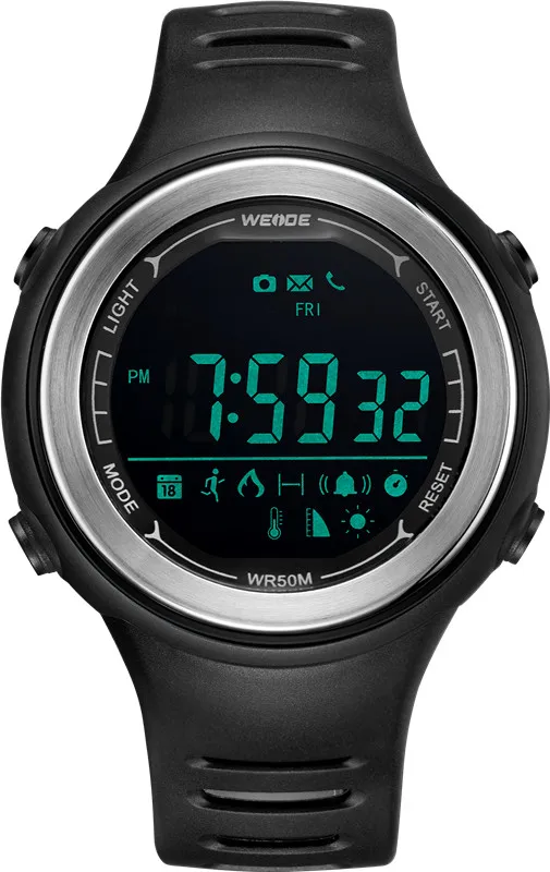 WS001-5C WEIDE спортивные многофункциональные смарт-часы, цифровые устройства, счетчик Bluetooth, Монитор скорости нагрева, электронные устройства для IOS Android - Цвет: WS001-5C