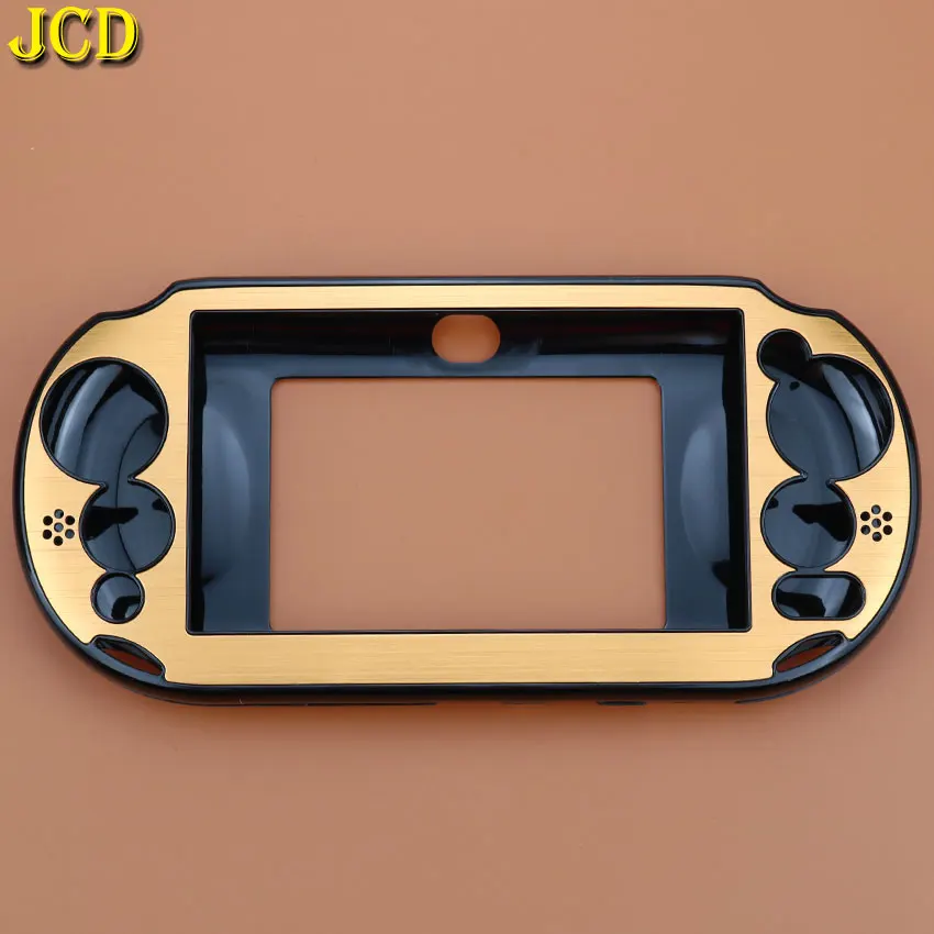 JCD 1 шт. 8 Collor алюминиевый кожаный чехол, защитный чехол для sony playstation PS Vita 2000 psv PCH-20 контроллер - Цвет: Золотой