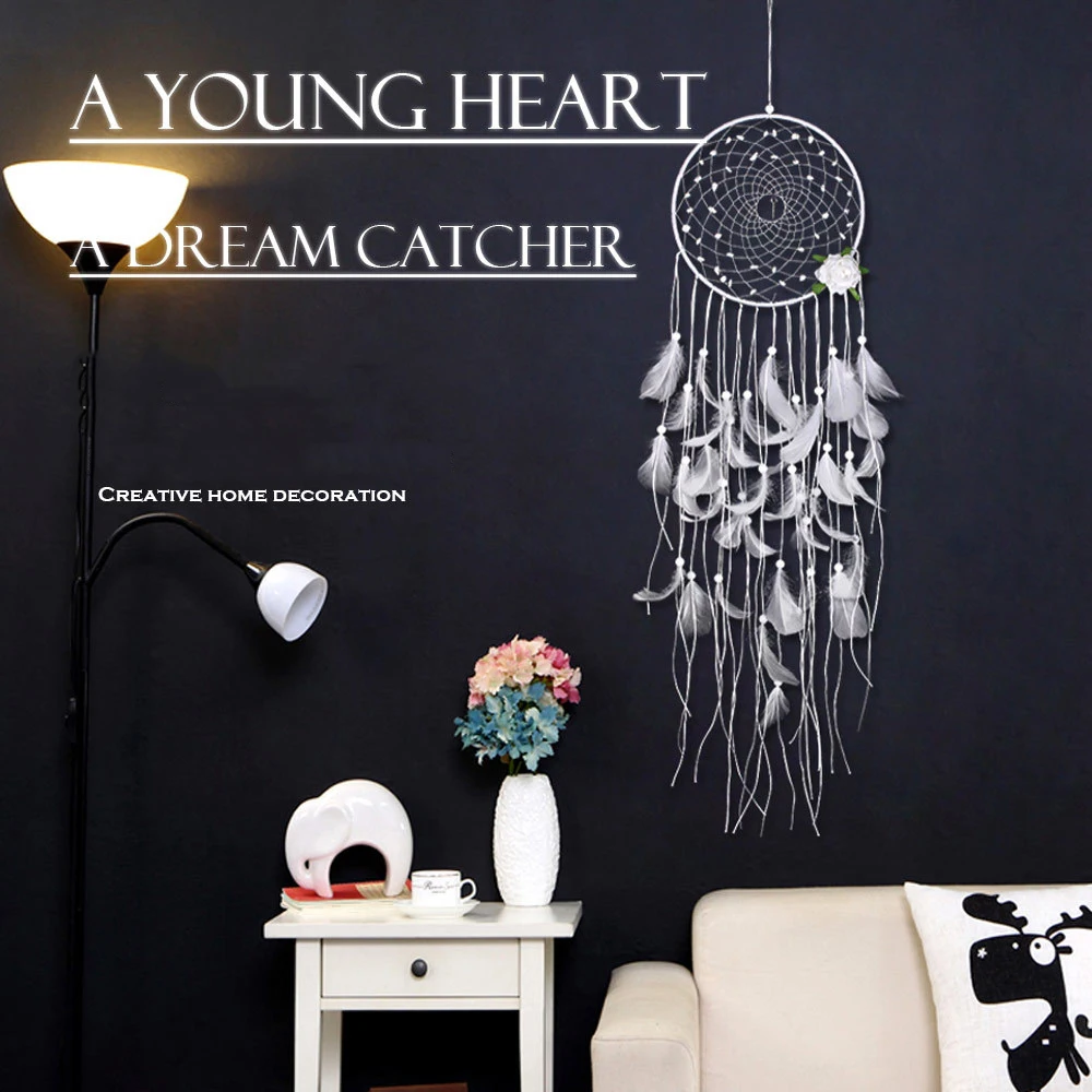 Ветер звонок с орнаментами креативный INS Ловец снов домашнее украшение спальня гостиная стена ручной работы перо кулон-60248