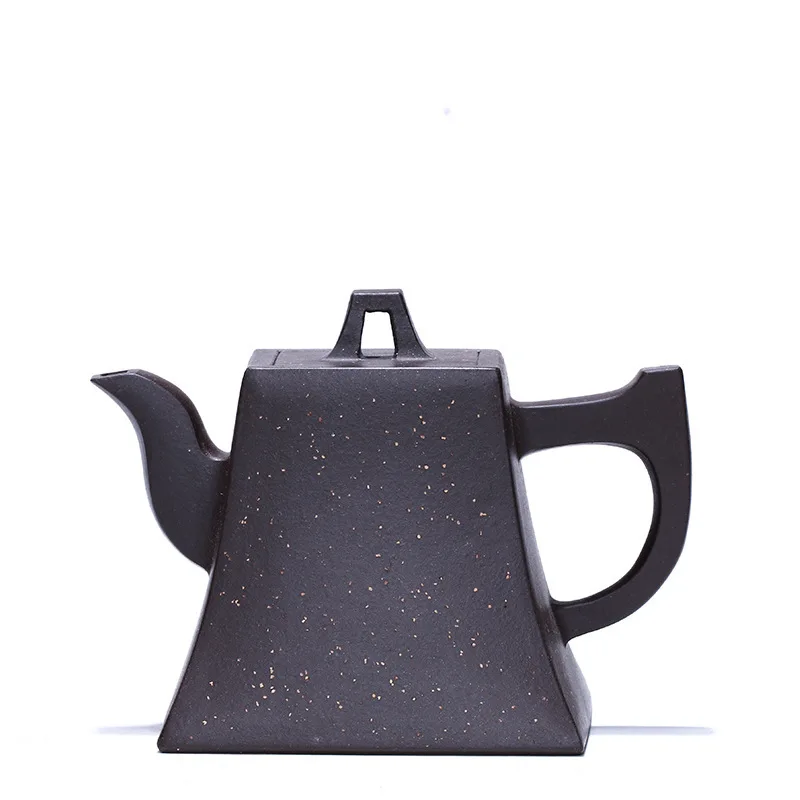 

Enameled Pottery Teapot Square Bell Purple Mud Sanding Famous Manual Wang Fang Travel Tea Set Tiny The Shang Dynasty Reason