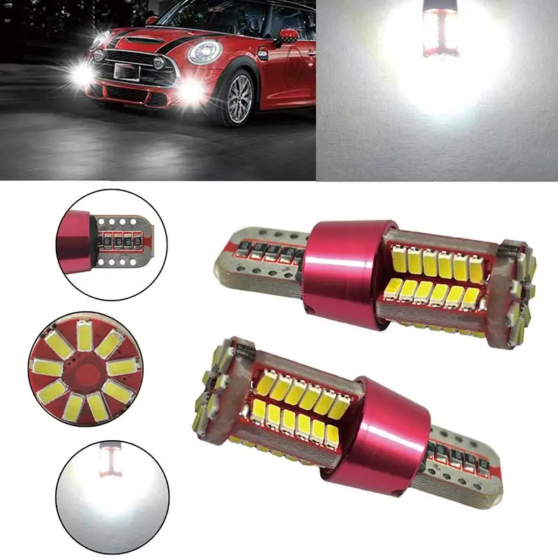 

2 шт. высокое Мощность CANBUS Error Free 57SMD Автомобильные светодиодные, боковые, габаритные фонари на танкетке белые лампы M8617