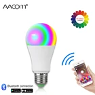 15 Вт Ampoule LED E27 умная лампочка Беспроводная Bluetooth 4,0 дистанционное управление 85-265 в RGBW 20 режимов разноцветные ночные лампы