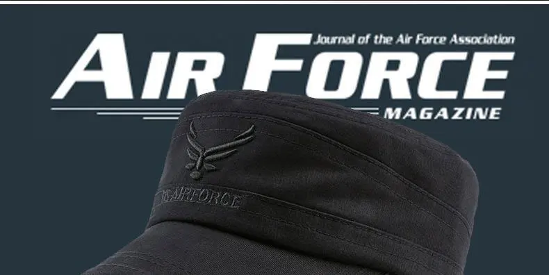 Новинка, брендовые дышащие хлопковые военные шапки Eagleborn US AIR FORCE, капитан армии, тактические головные уборы для мужчин, винтажные военные кепки с плоской крышей