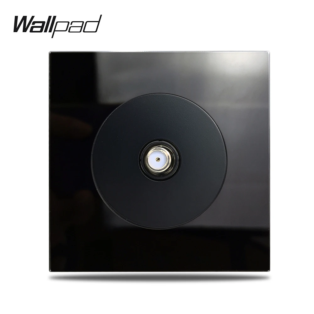 L6 Черная Стеклянная антенна спутникового ТВ F Тип коаксиального неба настенная