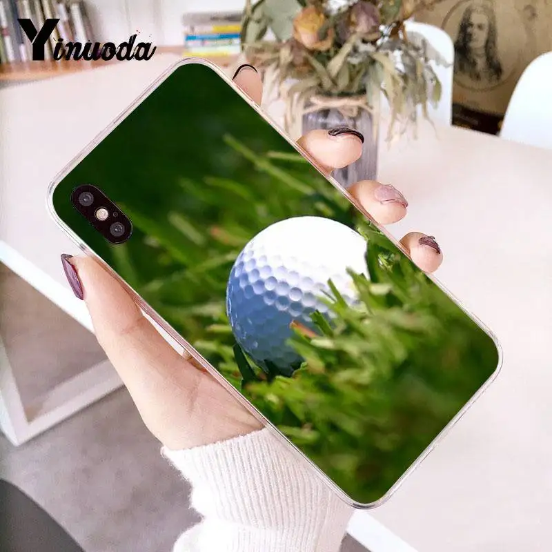 Чехол Yinuoda для iPhone 7 6 X спортивный чехол гольфа Прозрачный телефона 8 6S Plus 5 5S SE XR XS