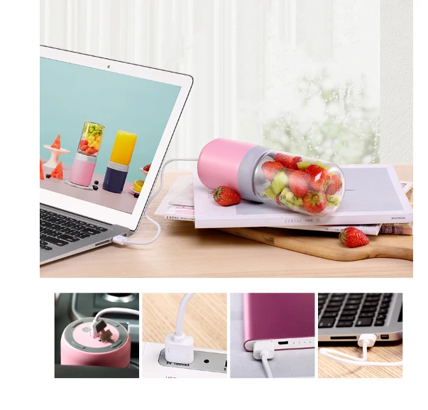Соковыжималка с USB зарядкой аппарат для приготовления сорбета milkshaker 480 мл бытовая