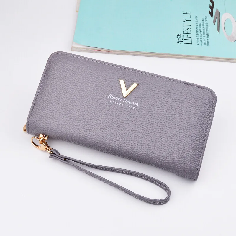 Lebolong Wallet Women Fashion Casual Top Quality Small Leather Purse Female Money Bag Zipper Coin Pocket Brand Hot | Багаж и сумки