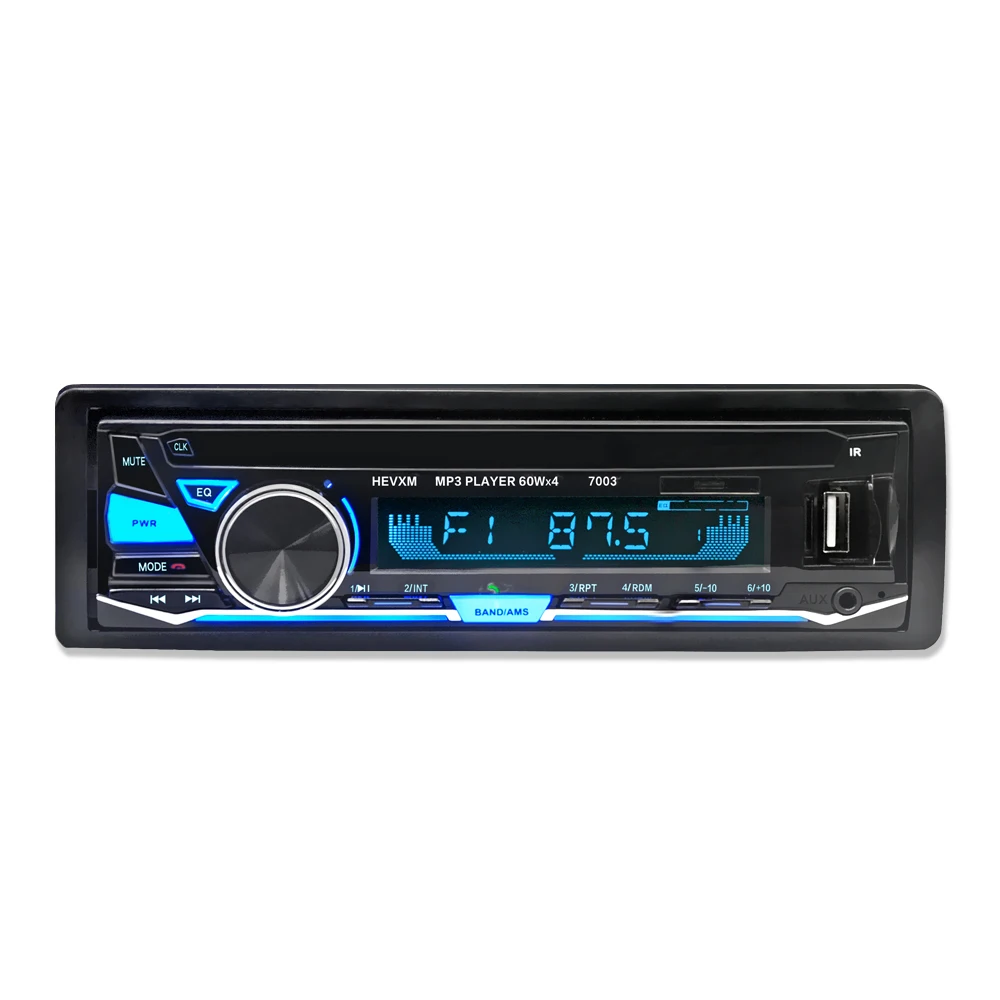 12 В Bluetooth автомобильный Радио плеер стерео FM MP3 аудио 5 в зарядное устройство USB SD MMC AUX Авто Электроника In-Dash Авторадио 1 DIN без CD
