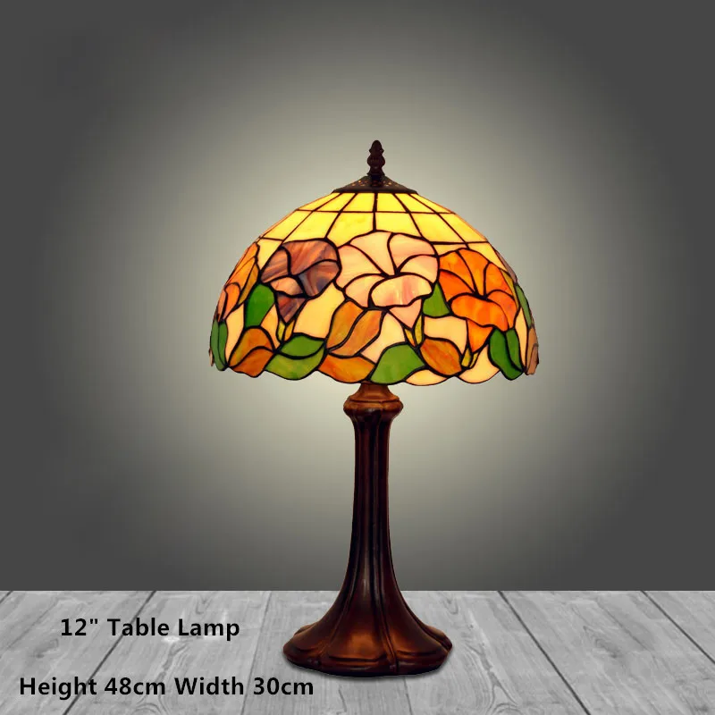 Фумат витражная настольная лампа европейский стиль прикроватная художественный