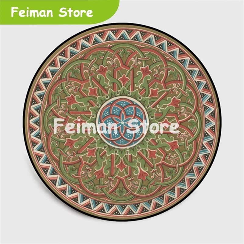 Morocco Round Carpets For Living Room Baby Crawling Geometric Turkey Anti-Skid Carpet Home Decor Kids Bedroom Area Rugs | Дом и сад