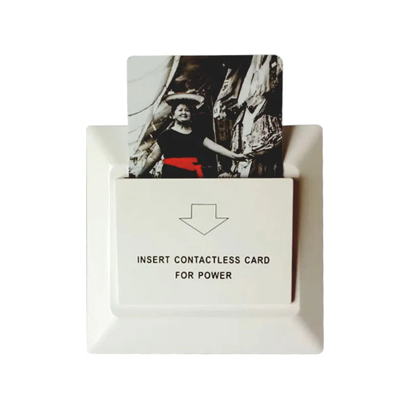 

Серебристый 125 кГц rfid-коммутатор, Карта датчика, карта для отеля, умный электрический переключатель для аренды дома, Вставка карты 125 кГц