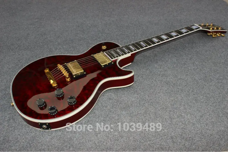 2014 Новое поступление кровавая Романтика Красный волнистый верх на заказ