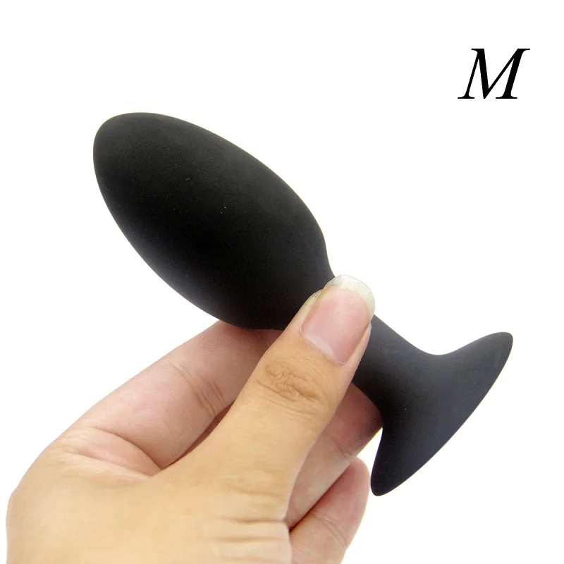 Silicone anal butt plug dual beads stimulation inner bouncy metal ball enhance contractility prostate massage dildo Sex toy |